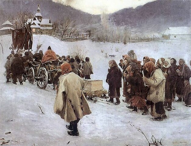 "Funeral in Galicia" by Teodor Axentowicz
