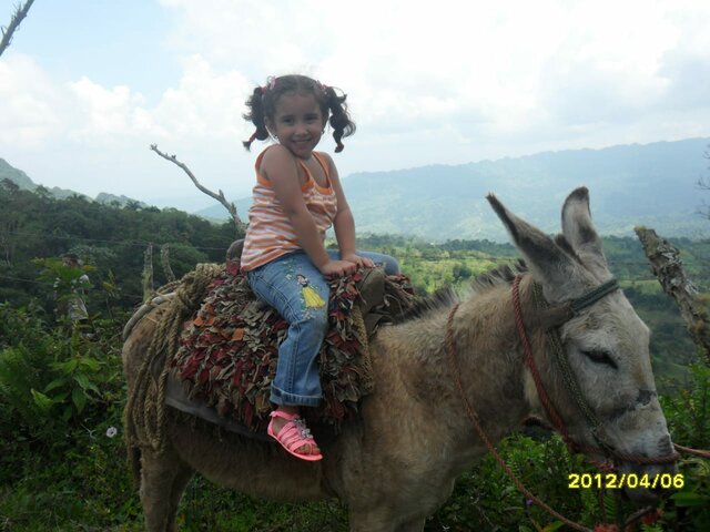 my first donkey ride