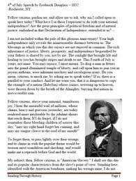 Frederick Douglass gives July 4th Speech