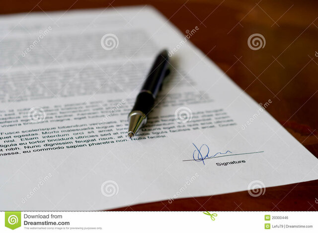 Otorgamiento del documento de Transferencia