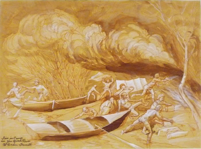 Powell's Fire in the Camp