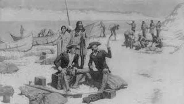 The Corps arrive at the Pacific Ocean