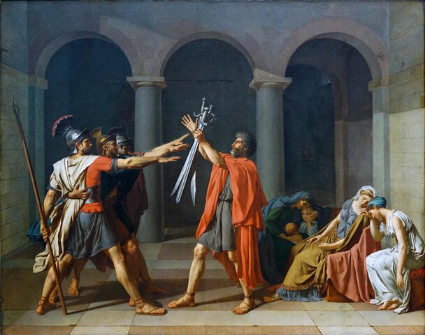 Jacques-Louis David's "Oath of the Horatii"