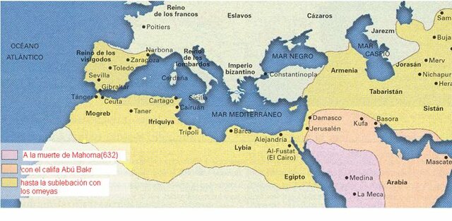 MUERTE DE MAHOMA E INICIO DE LA EXPANSIÓN DEL ISLAM.