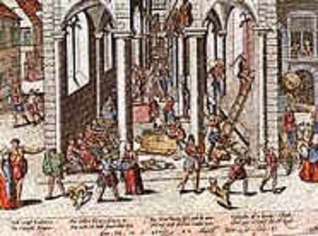 Begin Beeldenstorm in Steenvoorde