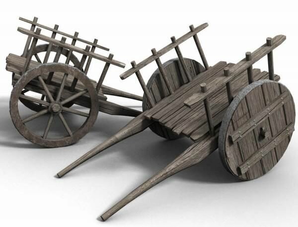 Solid wheel cart