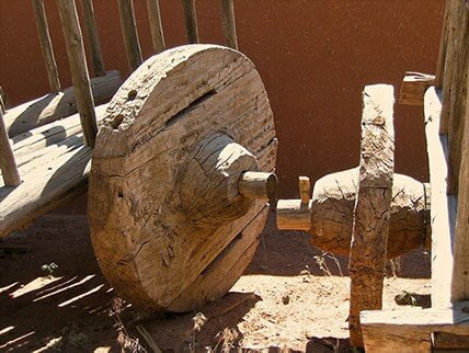 Solid wheels cart