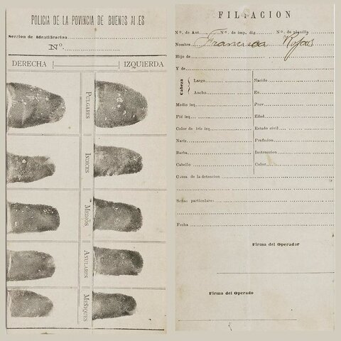 Initiated the fingerprinting of criminals
