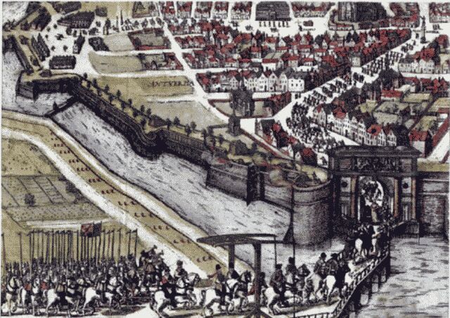 De val van Antwerpen.