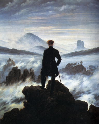 Friedrich, Le voyageur contemplant une mer de nuages