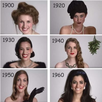 Timeline: Μακιγιάζ δεκαετιών 1900-1960