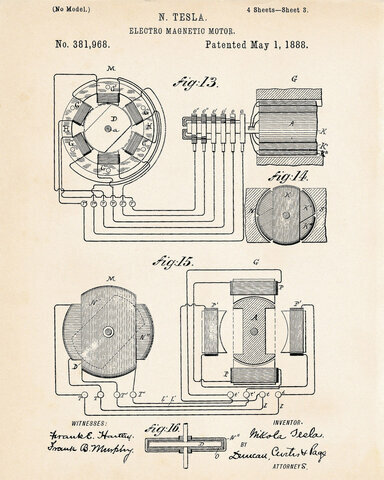 Tesla Identifies Magnetic Induction Field Principle