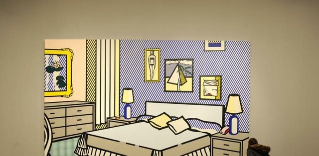 ROY LICHTENSTEIN: INTERIOR CON NENÚFARES.
