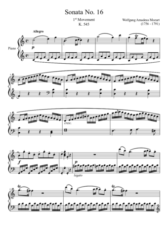 Piano Sonata No. 16 in C major