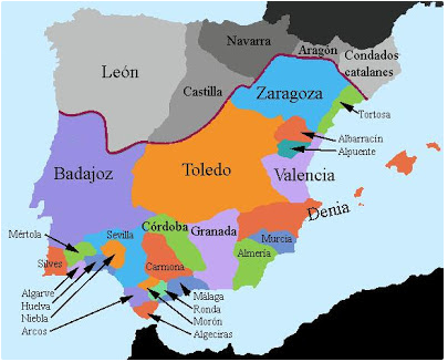 Territori dels Regnes de taifes