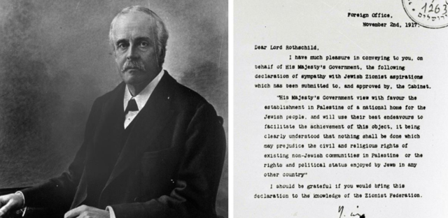 ES PRODUEIX LA DECLARACIÓ DE BALFOUR