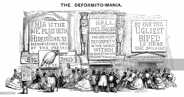 Spectacles de "monstres" à l'époque victorienne