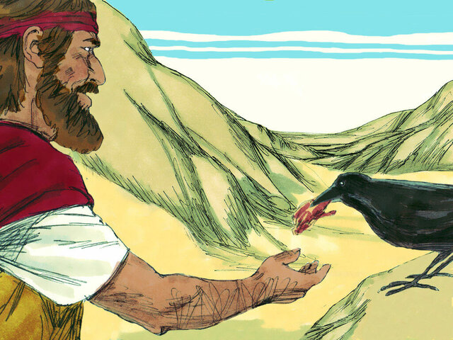 God provides food for Elijah