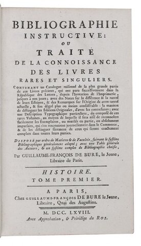 Pojava bibliofilskih bibliografija