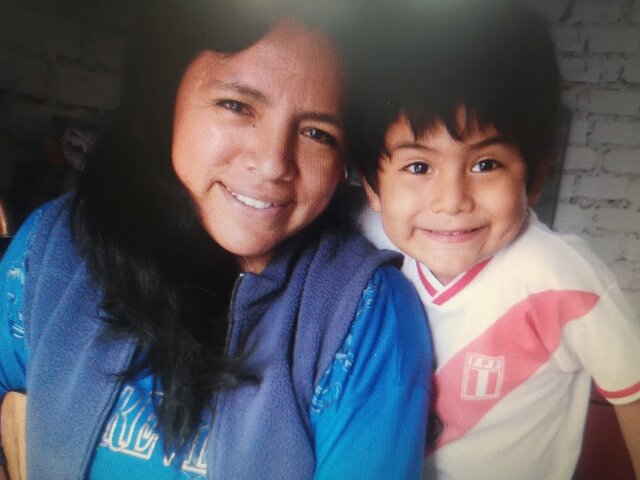 Foto antigua con mi mamá