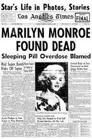 Marilyn Monroe dies