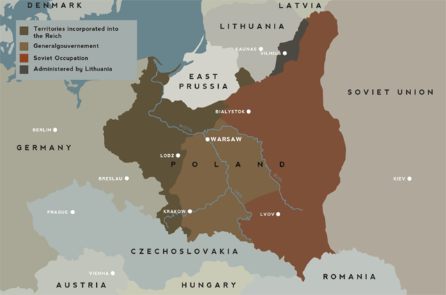 Nazis and Soviets divide up Poland