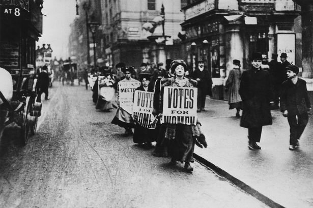 Suffragettes Marching