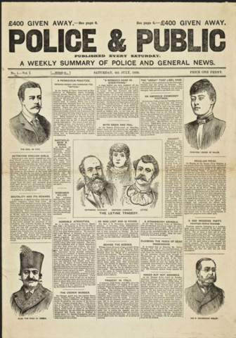 Public and Police newsletter, 1889 (London)