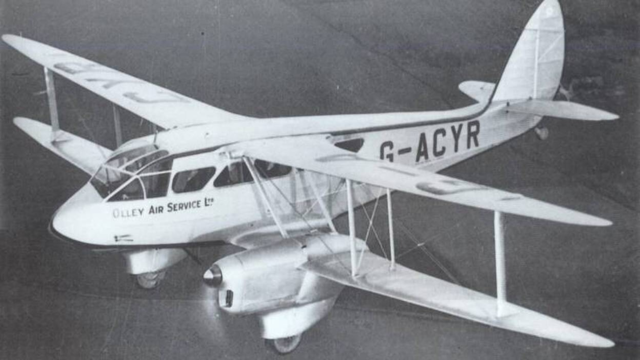 Franco sale de Canarias a Tetuán en el Dragón Rapide (18-19 julio 1936)