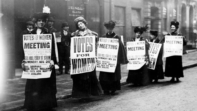 Concesión del sufragio femenino en Reino Unido