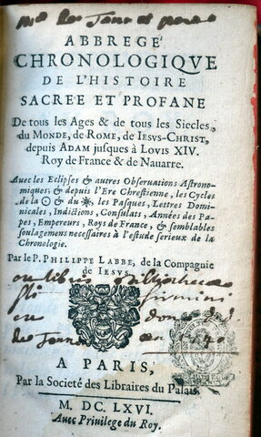 Popis starih knjiga - PHILIPPE LABBÉ