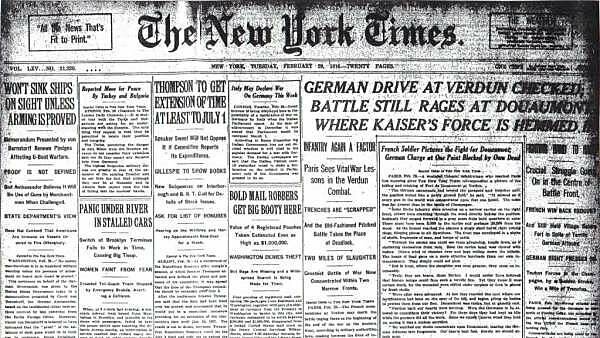 Primera nota de prensa