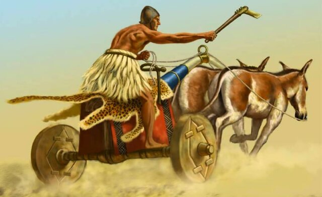 Uso de la rueda y de los caballos en los carros de combate