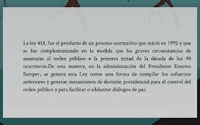 Ley de victimas de Samper