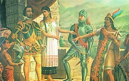 La Conquista de México por los españoles.