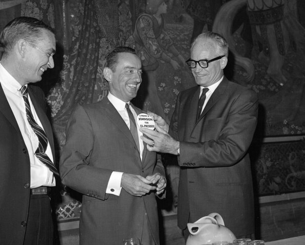 Lyndon B Johnson defeats Barry Goldwater