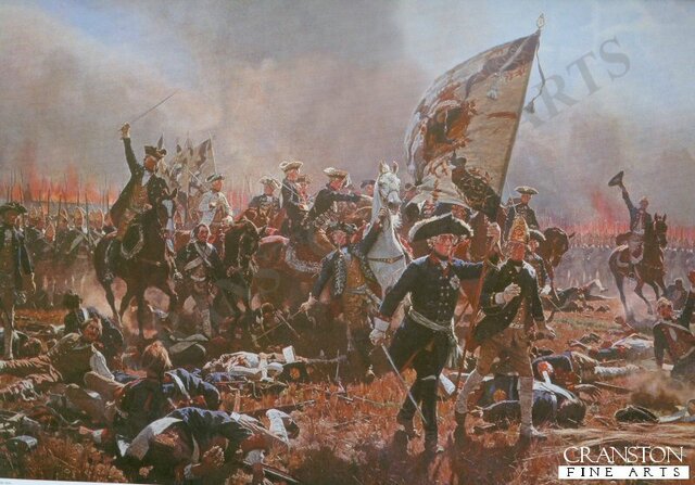 Frederik the Great at the Battle of Zorndorf by Carl Röchling