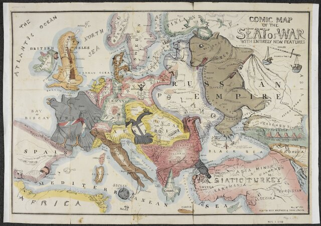 “Comic Map of the Seat of War with Entirely New Features”
