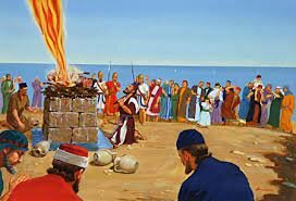 Elijah on mount Carmel