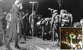 The Rolling Stones host the Altamont music festival