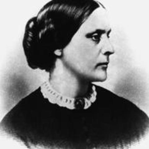 Susan spoke at the Ninth National Women's Rights Convention