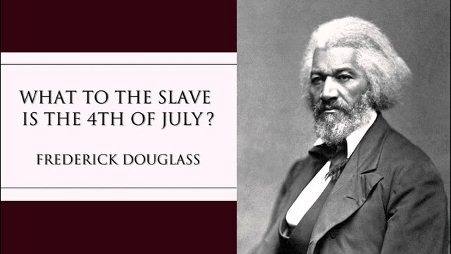 Frederick Douglass gives July 4th Speech