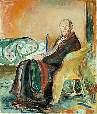 EDVARD MUNCH: AUTORRETRATO CON LA GRIPE ESPAÑOLA