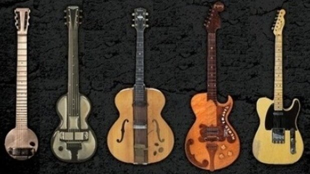 Creación de la primera guitarra eléctrica.