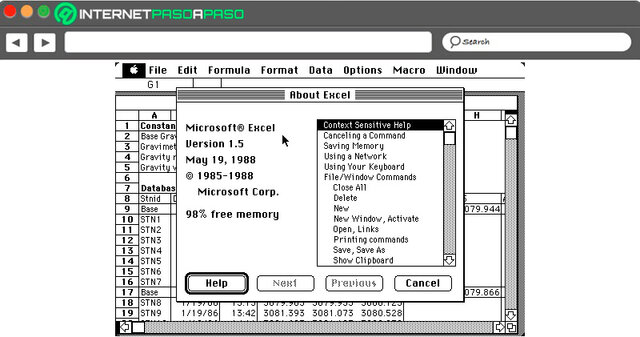 Excel 1.0