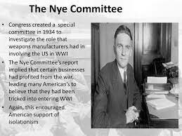 The Nye Committee ruling