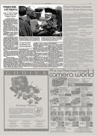 Patriarch Dimitrios of Constantinople's Visit to America