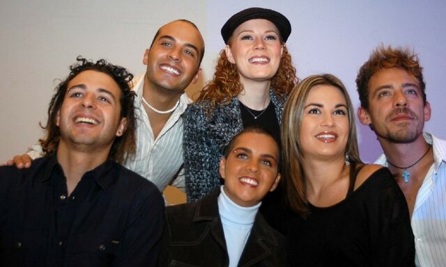 María José en el grupo Kabah