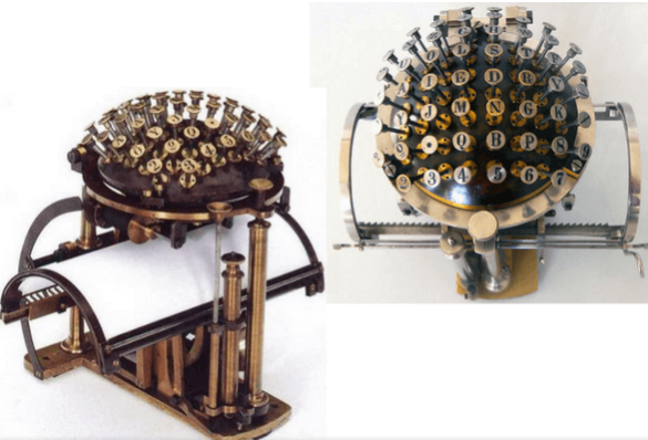 Segunda patente de la máquina de escribir.