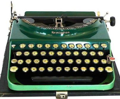 Remodelamiento de la máquina de escribir remington.